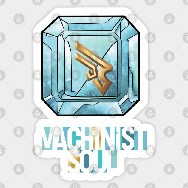 Machinist Soul - FF14 Job Crystal Sticker by SamInJapan